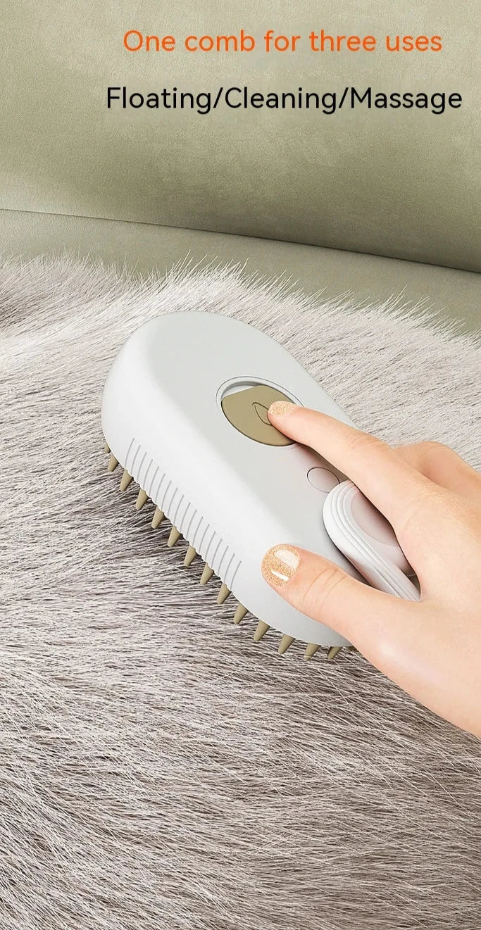 Fur Fighter: Electric Massage & Spray Comb for Happy Pets