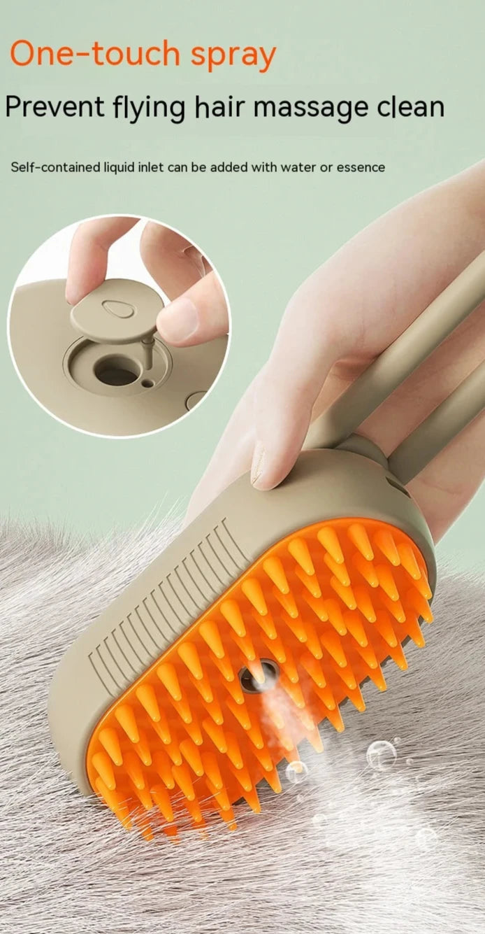 Fur Fighter: Electric Massage & Spray Comb for Happy Pets